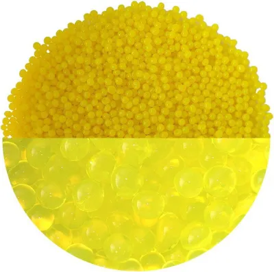 Produktbild von trendfinding 100 g Hydroperlen Deko Granulat, Korngröße 3,5-4 mm, Gelb