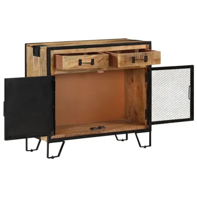 Produktbild von vidaXL Sideboard 80×31×71 cm Raues Mango-Massivholz