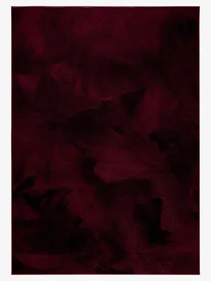 Immagine prodotto di benuta Basic tappeto in fibra sintetica effetto pelliccia Furry - Bordeaux 120x170 cm - Tappeto morbido da soggiorno - Retro antiscivolo - Lavabile - Adatto al riscaldamento a pavimento