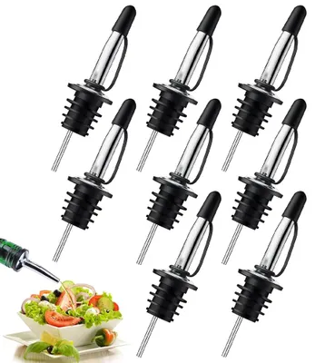 Obrázok produktu pre Sada výčerpávacích nádob – výčerpávač na olej – výčerpávač na fľaše – výčerpávač na olivový olej – výčerpávač na víno a ocot – uzáver na fľaše – 8-dielna sada – s tesniacim krúžkom