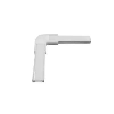 Produktbild von L-Verbindung für Aluminium-Aufbauprofile für Doppelte LED-Streifen von bis zu  20 mm Opal