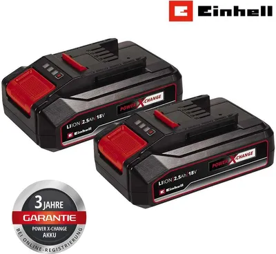 Produktbild von EINHELL 18V Ersatzakku PXC-Twinpack 2,5 Ah in CB | 2er Pack