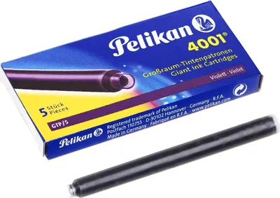 Produktbild von Pelikan Großraum Tintenpatronen 4001 GTP/5 violett (5 Patronen)