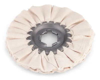 Produktbild von Flex Schwabbelscheibe mit Baumwollring 100 mm Polierring mit Baumwolltuch