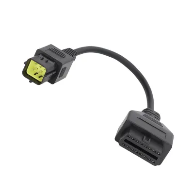 Zdjęcie produktu dla Kabel diagnostyczny OBD2, adapter diagnostyczny OBD2, adapter kabla OBD2, kabel połączeniowy OBD2, kabel diagnostyczny motocykla, kabel skanera OBD2