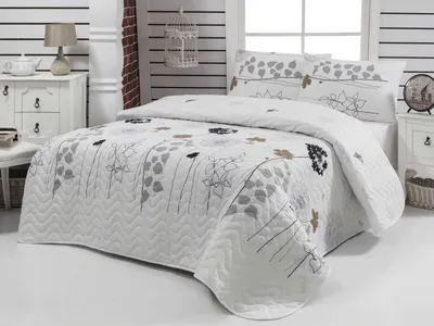 Produktbild von L'Essentiel Linge de Maison, Begonvilla- EPF1943, Weiß, Tagesdecken, 90 gr/m², 65% Baumwolle / 35% Polyester (Abdeckung) /