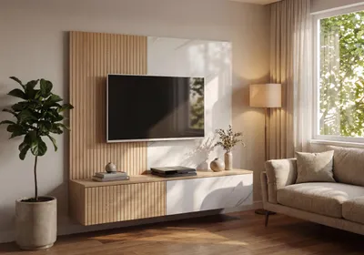Produktbild von Wohnwand Anbauwand Wohnzimmer Schrankwand NOIR I DCMW mit Push - Click System