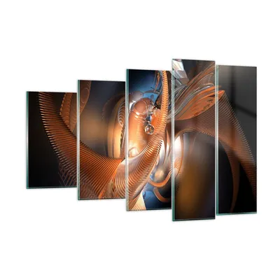 Produktbild von Bilder auf glas - Grafik konzept abstraktion - 150x100cm - Glasbilder - Wandbilder - Kunstdruck - zum Aufhängen bereit - Wanddekoration aus Glas - Glas Bilder - Wandbild auf Glas - GEG150x100-2332