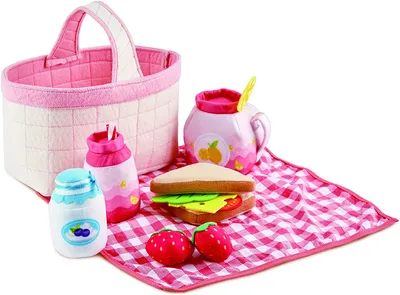 Produktbild von Hape Picknick Spielset für Kleinkinder - Holz Picknickkorb