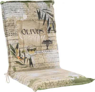 Produktbild von Gartenstuhlauflage - Beige - Grün - Mittellehner - Olive