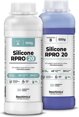 Produktbild von R PRO 20 Tekutý silikónový kaučuk, odtlačovací silikón mäkký 1:1 (1 kg)