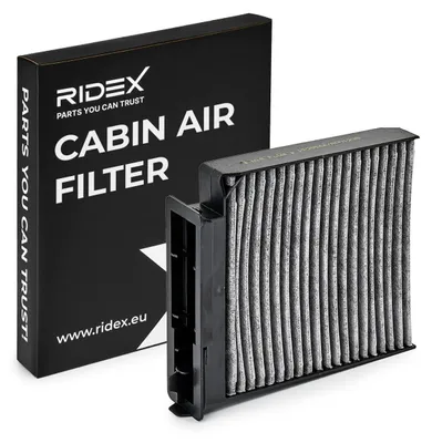 Produktbild von RIDEX 424I0030 Innenraumfilter Pollenfilter für RENAULT Clio III Schrägheck (BR0/1, CR0/1) Aktivkohle