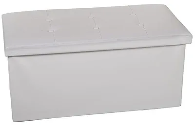 Zitzak zum Aufkleben, Kunstleder, weiß, 38x77x38 cm