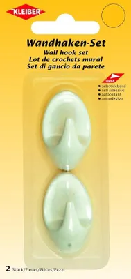 Productafbeelding van Zelfklevende Wandhaken Set van 2 - Sterke Ophanghaken Zonder Boren (Wit)