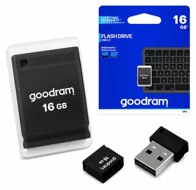 Zdjęcie produktu dla Goodram pendrive 16GB USB 2.0 UPI2 czarny