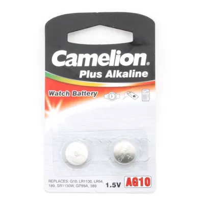 Produktbild von Camelion AG10, Einwegbatterie, LR45, Alkali, 1,5 V, 2 Stück(e), 80 mAh