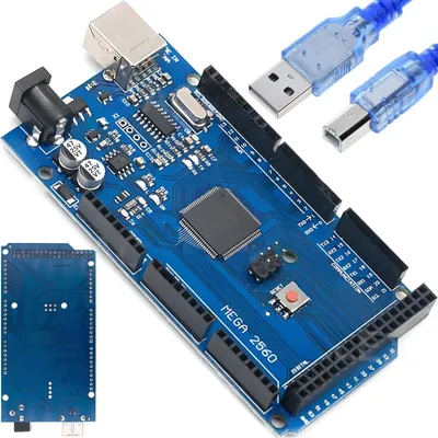 Immagine prodotto di AZ-Consegna Microcontrollore AZ-MEGA2560-Scheda con ATmega2560 con cavo USB Compatibile con Arduino Retoo