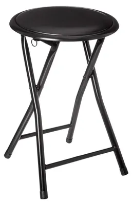 Zdjęcie produktu dla składany taboret 5five Simply Smart, taboret, stal, plastik, włókno drzewne, czarny, 46 cm, 140291A