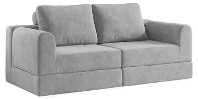 Imagen del producto de Sofá cama plegable, sofá convertible multifuncional, con relleno de espuma viscoelástica, con soporte lumbar, portátil, futón