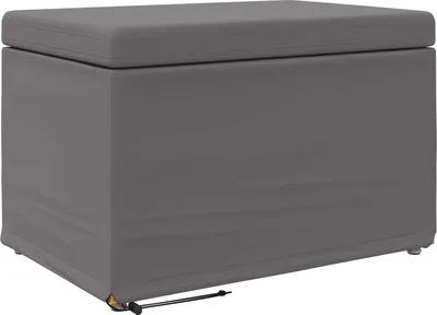 Produktbild von vidaXL Hocker Grau 61 x 41 x 40 cm Kunstleder und Engineering Holz