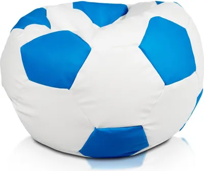 Produktbild von Ecopuf, Sitzkissen Fußball XL, Farbe: Blau