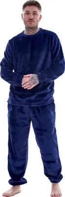 Immagine prodotto di Keanu - Pigiama con pantaloni lunghi da uomo, in pile TC786 (XXL) (Navy)