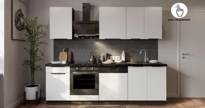 Immagine prodotto di Cucina ARIA K-BL Basic 250 cm Anti Fingerprint Cucina singola Cucina componibile