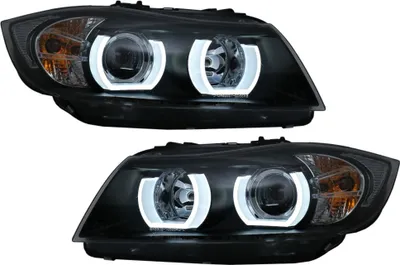 Produktbild von U-LED 3D Scheinwerfer Xenon für BMW 3 E90 Limo E91 Touring 03.05-08.08 LHD Schwarz.