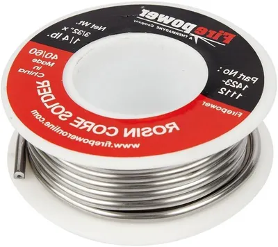Productafbeelding van Soldeer met Harskern - Soldeer Draad - Elektrische Reparatie - Niet Corrosief - 3/32-Inch x 1/4-Pound - Zilver