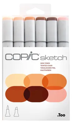 Produktbild von COPIC Marker sketch 6er Set "Portrait"