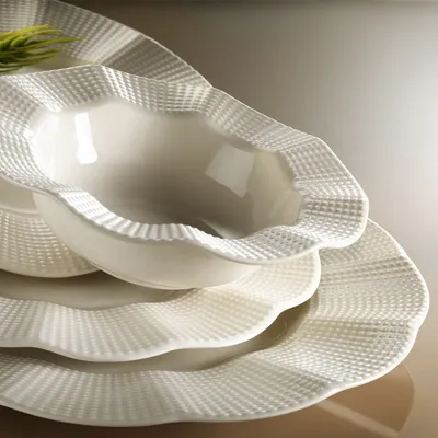 Produktbild von Hermia Concept, MLN18YS740694, Essservices, Tafelservice (18 Teile), Weiß, Porzellan, 25 x 25 x 2 cm