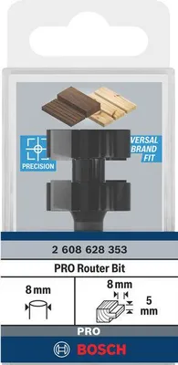 Produktbild von PRO T-Nutfräser, Ø 25 x L 5, Schaft 8 mm