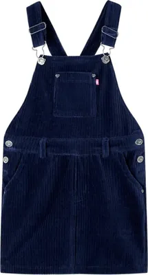 Image de vidaXL Salopette enfant velours côtelé bleu marine 116