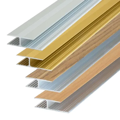 Produktbild von Dalsys Übergangsprofil Verbindungsprofil 100cm x 29mm, Aluminium Eiche, Übergangsleiste Boden, Laminat Übergangsschiene, Türschwellen Leiste, Vinyl Übergang
