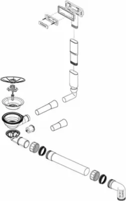 Produktbild von Blanco Ablaufgarnitur 3,5'' Sieb ohne Fernbedienung C-overflow InFino