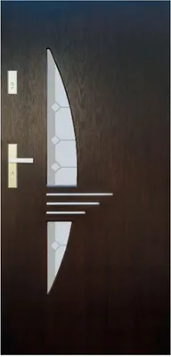 Immagine prodotto di Porta esterna in legno spessore 72 mm porta d'ingresso casa calda DP7-A a qualsiasi dimensione