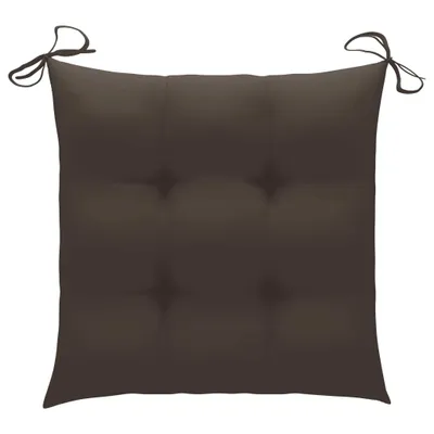 Immagine prodotto di Cuscino per sedia 4 pz. Taupe 50x50x7 cm Tessuto Oxford