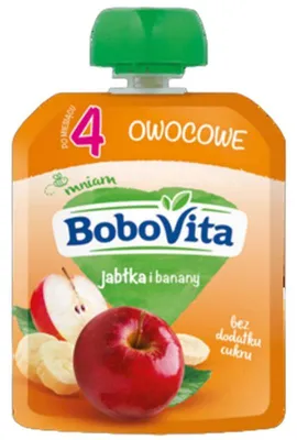 Zdjęcie produktu dla BoboVita Jabłka i banany po 4 miesiącu 80 g