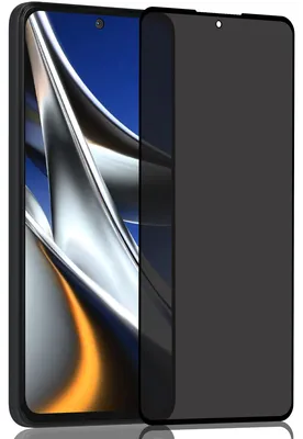 Zdjęcie produktu dla 1-pak Xiaomi Poco X4 Pro Szkło ochronne na ekran Privacy - Szkło hartowane 9H - Super jakość 3D