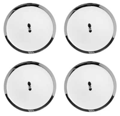 Obrázek produktu pro Glorex 6 7021 301 - Stojan na svíčky, stříbrný, 4 kusy, průměr cca 8 cm, vhodný k dekoraci