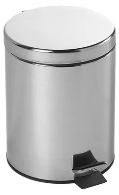 Produktbild von SIMPLE LINE Abfalleimer rund 5l, polierter Edelstahl