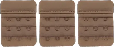 Produktbild von varivendo BH Verlängerung 3er Set 3 reihig 45mm beige BH Erweiterung Verlängerer elastisch für Damen Unterwäsche Kleidung Komfort Zubehör