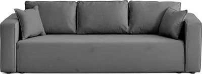 Image de Best Mobilier Topaze - canapé 3 places - convertible avec coffre - en tissu , Gris foncé