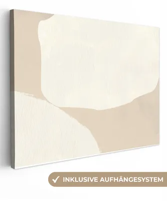 Obrázek produktu pro OneMillionCanvasses® - Plátna - Béžová - Abstraktní - Moderní, nástěnné umění, nástěnné dekorace Obývací pokoj, 80x60cm