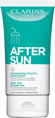 Produktbild von Clarins After Sun Shower Gel, Gesicht & Körper, 150 ml, Gel, Reinigend, Auffrischend, Universal, Unisex