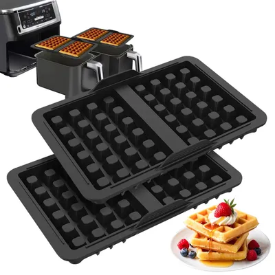 2 Silikon-Waffeleinsätze für Ninja Heißluftfritteusen