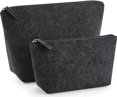 Image de BagBase BG724 | Sac d'accessoires Felt - Couleur : Charcoal Melange - Taille : M