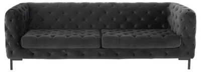 Produktbild von Chesterfield Sofa Couch Polster Stoff Leder Couchen Textil Garnitur 3 Sitzer Neu
