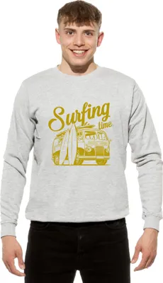 Produktbild von Cotton Prime® Sweatshirt Surfing Time XL Grau-Melange