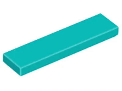 Produktbild von Lego® 50 Stück 2431 Fliesen Tiles 1x4 Part Basic Panel 50 Dunkles Türkies